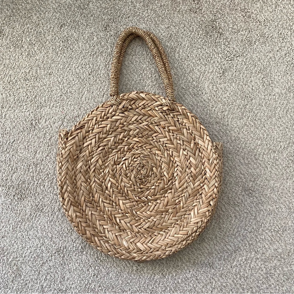 Reformation Natural Woven Tote Bag